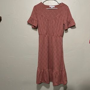 DownEast Dusty Pink MIDI Dress